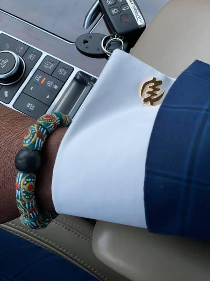 Gye Nyame Gold Cufflinks