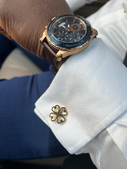 Nyame Dua Gold Cufflinks