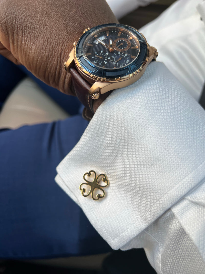 Nyame Dua Gold Cufflinks