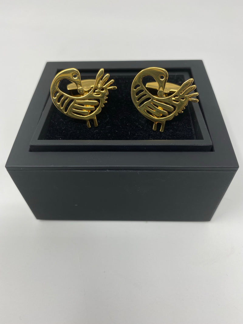 Sankofa Gold Cufflinks