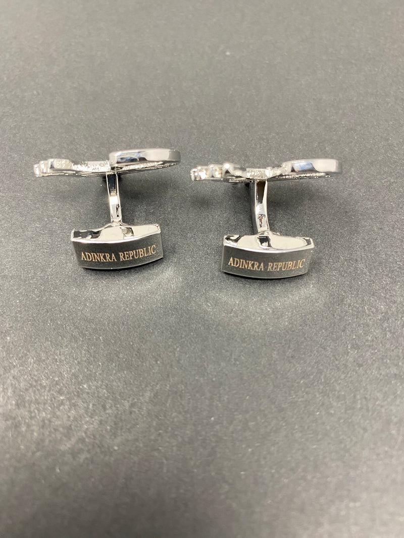 Sankofa Silver Cufflinks