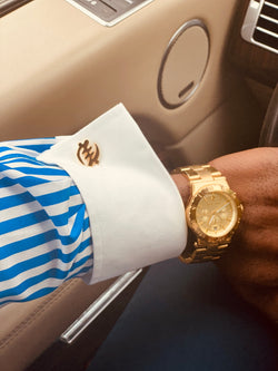 Gye Nyame Gold Cufflinks