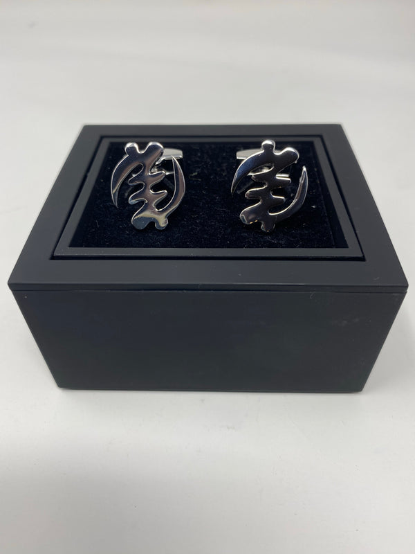 Gye Nyame Silver Cufflinks