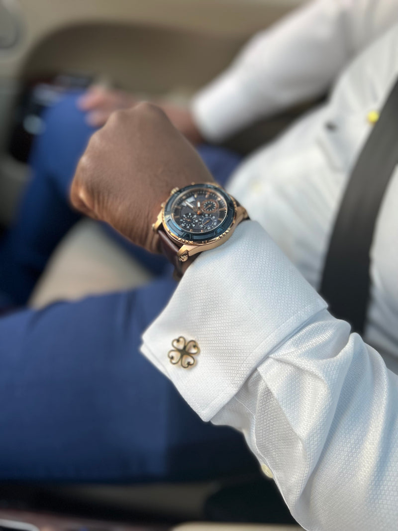 Nyame Dua Gold Cufflinks