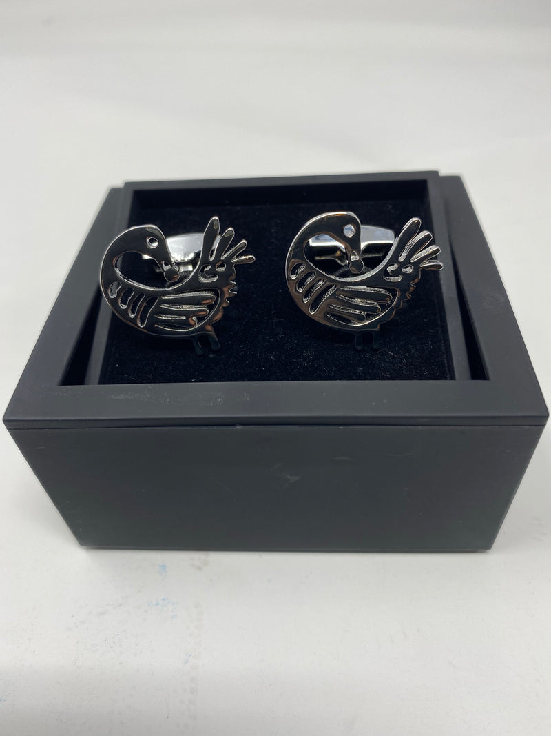 Sankofa Silver Cufflinks