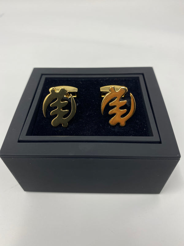 Gye Nyame Gold Cufflinks