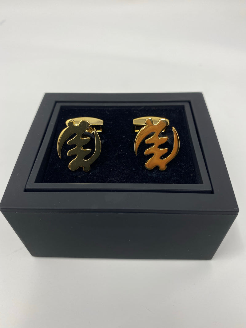 Gye Nyame Gold Cufflinks